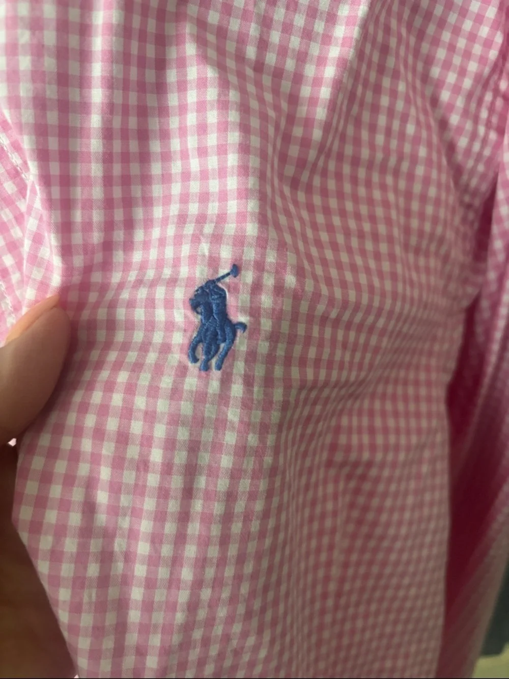 Ralph Lauren Pink & Blue Gingham Button-Down Shirts - Picture 3 of 8